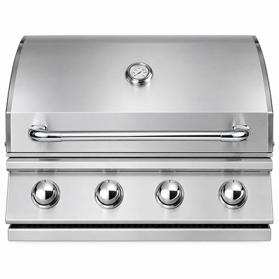 Built-In Gas Grill Head Designed for Outdoor Kitchens, 60,000 BTU Power, 304 Stainless Steel, 810 Sq In