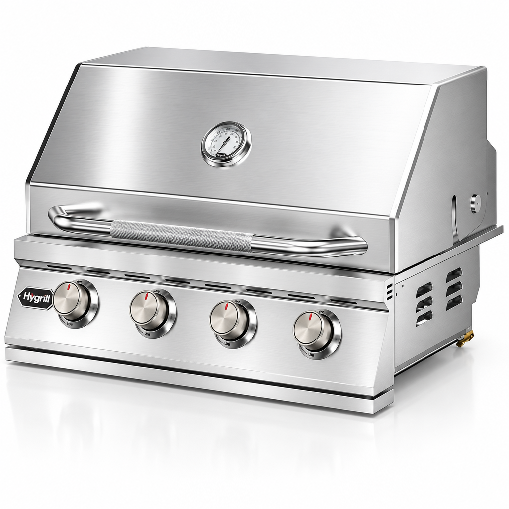 STD Series 32-Inch Built in Grill, Stainless Steel 4-Burner Grill